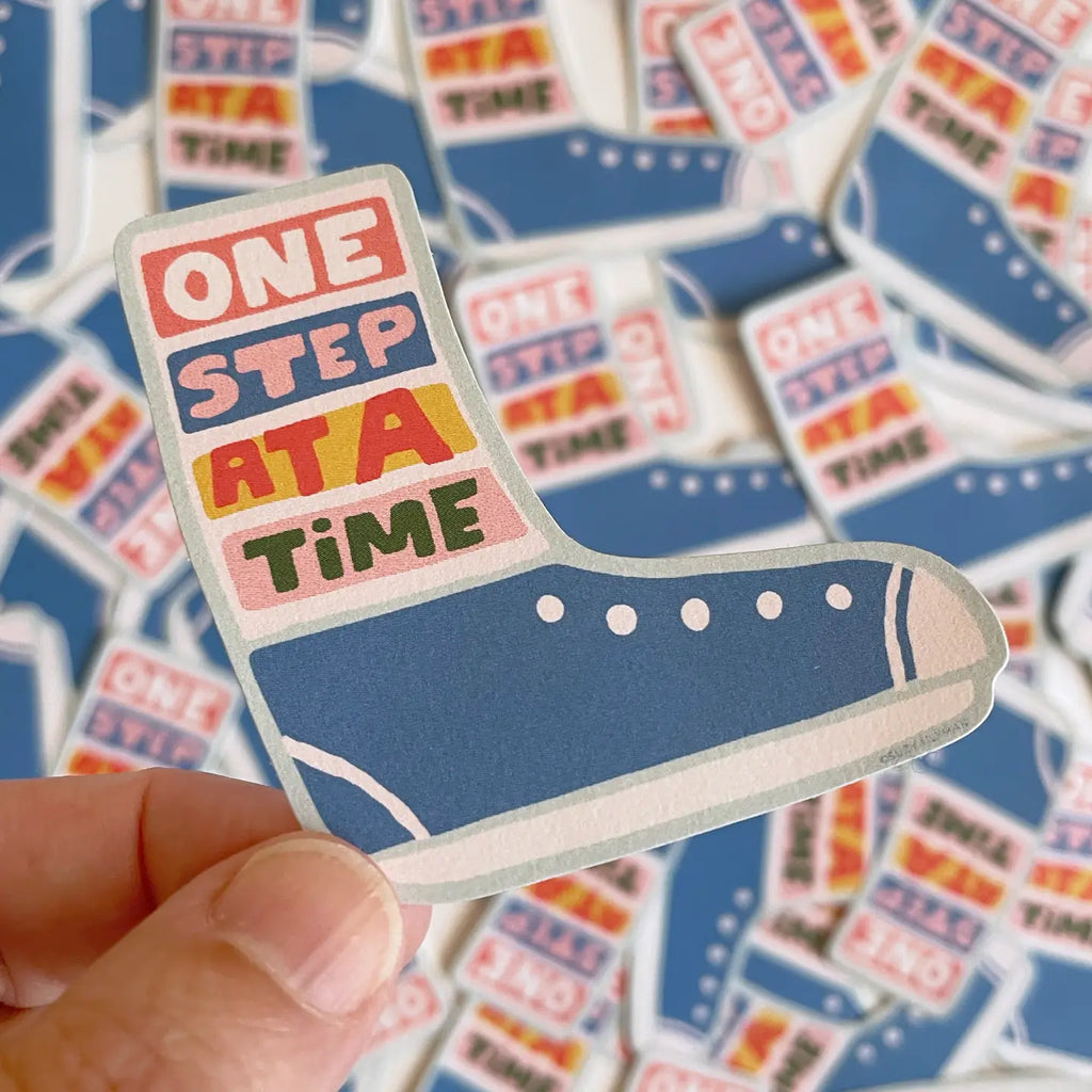 One Step At A Time Sticker by Suzy Ultman