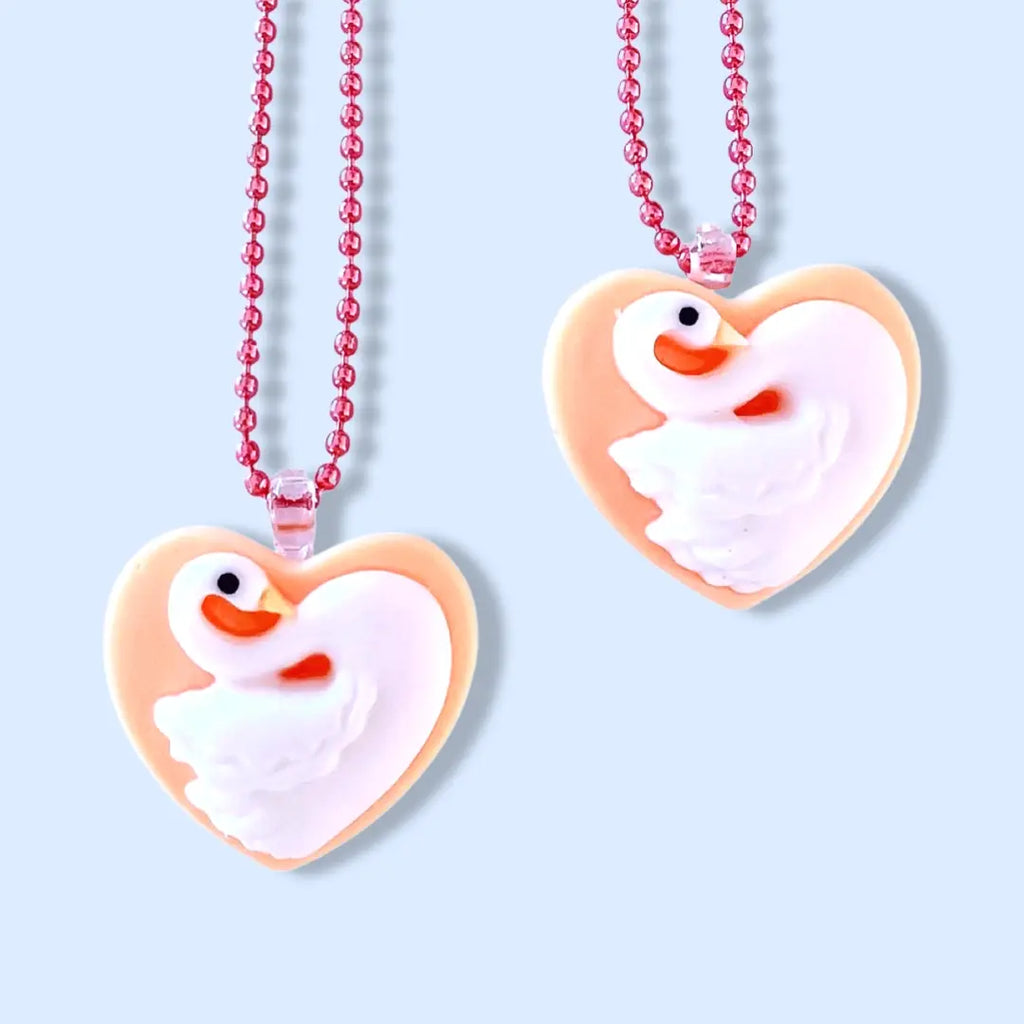 Swan Heart Necklace by Pop Cutie