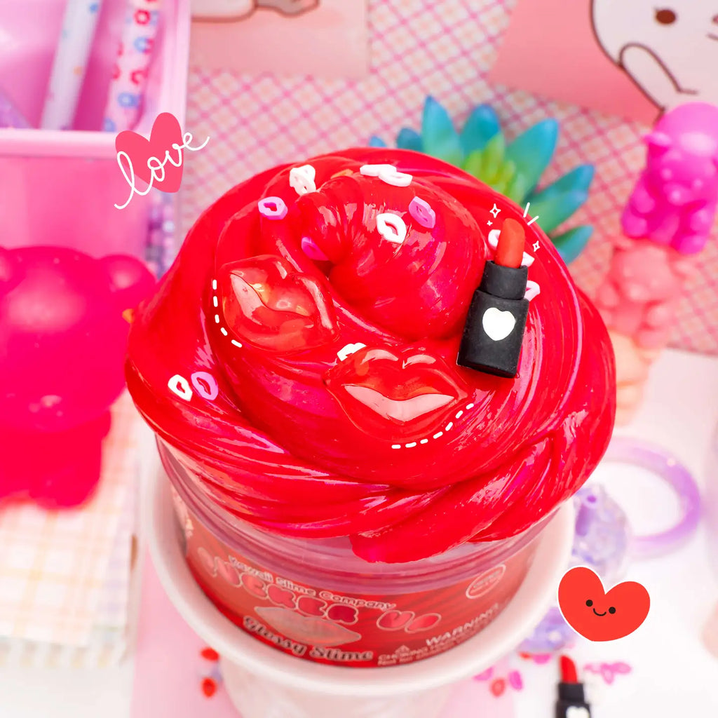 Pucker Up Glossy Slime by The Kawaii Company