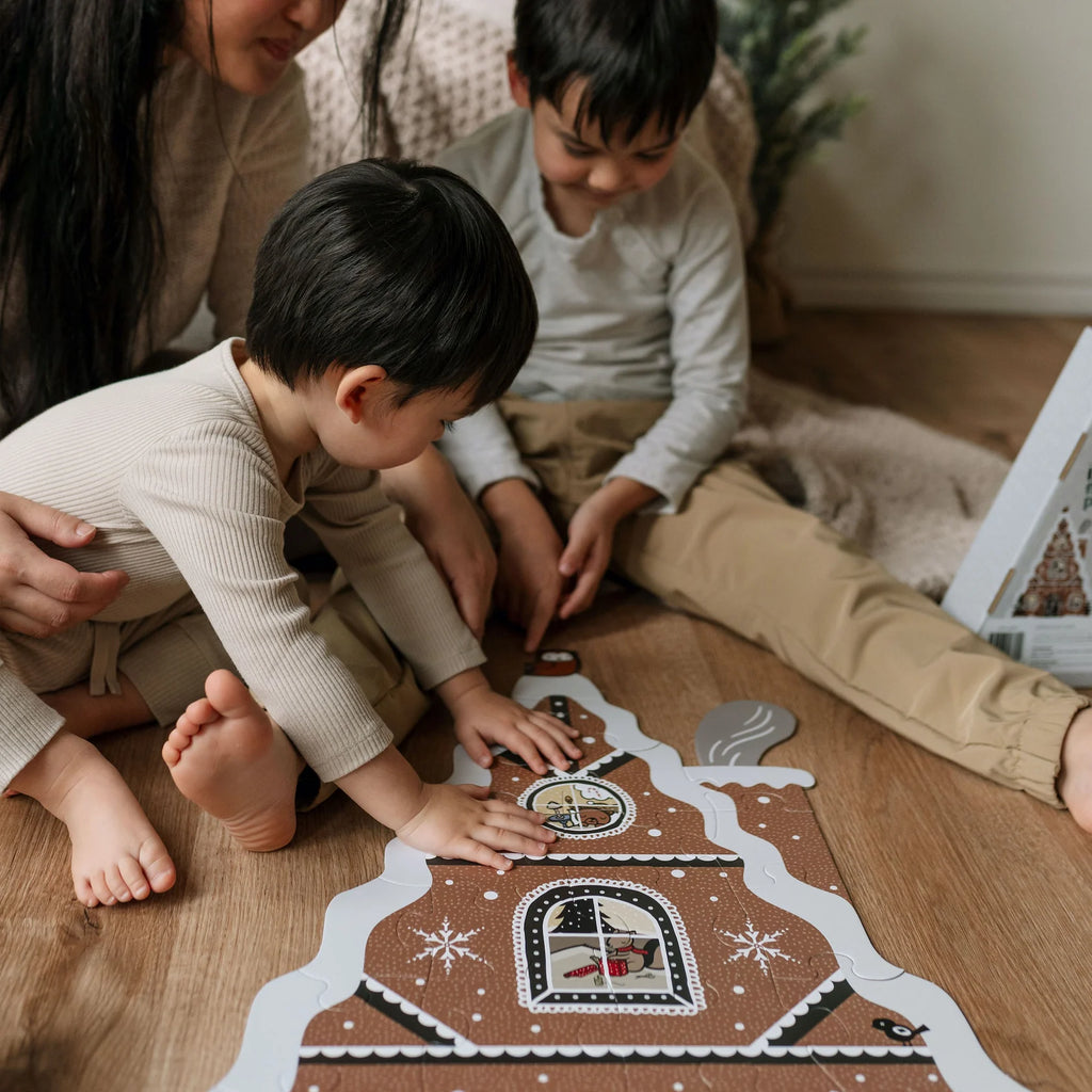 Gingerbread House Floor Puzzle by Wee Gallery