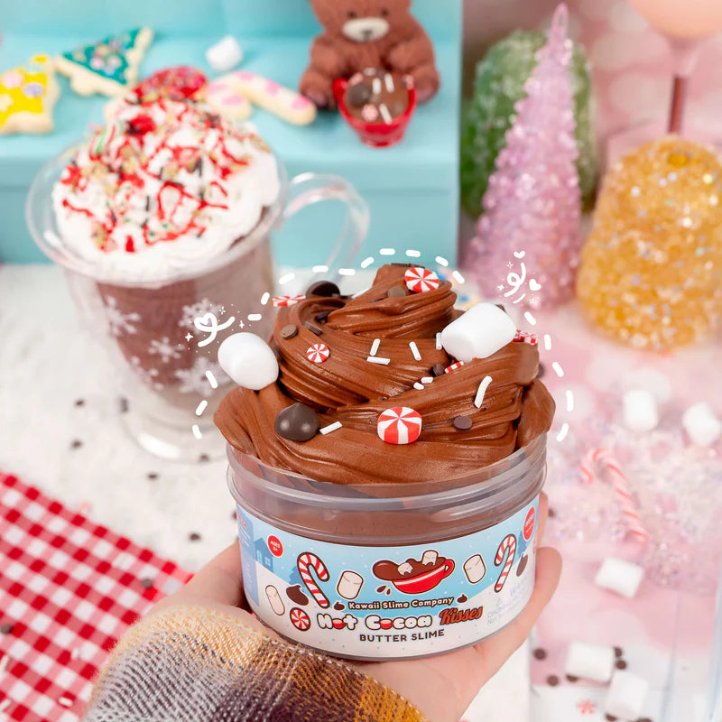 Hot Cocoa Kisses Butter Slime by The Kawaii Company