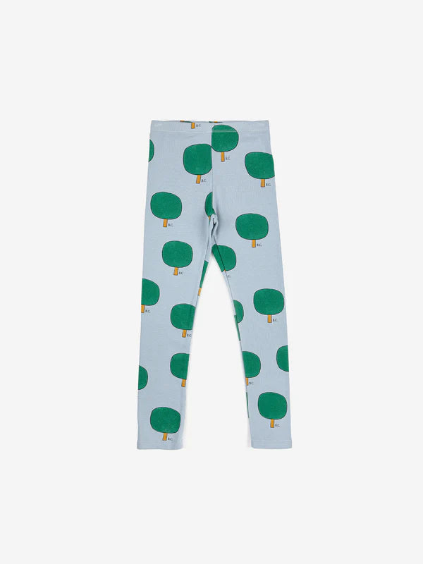 SALE Green Tree All Over Leggings by Bobo Choses