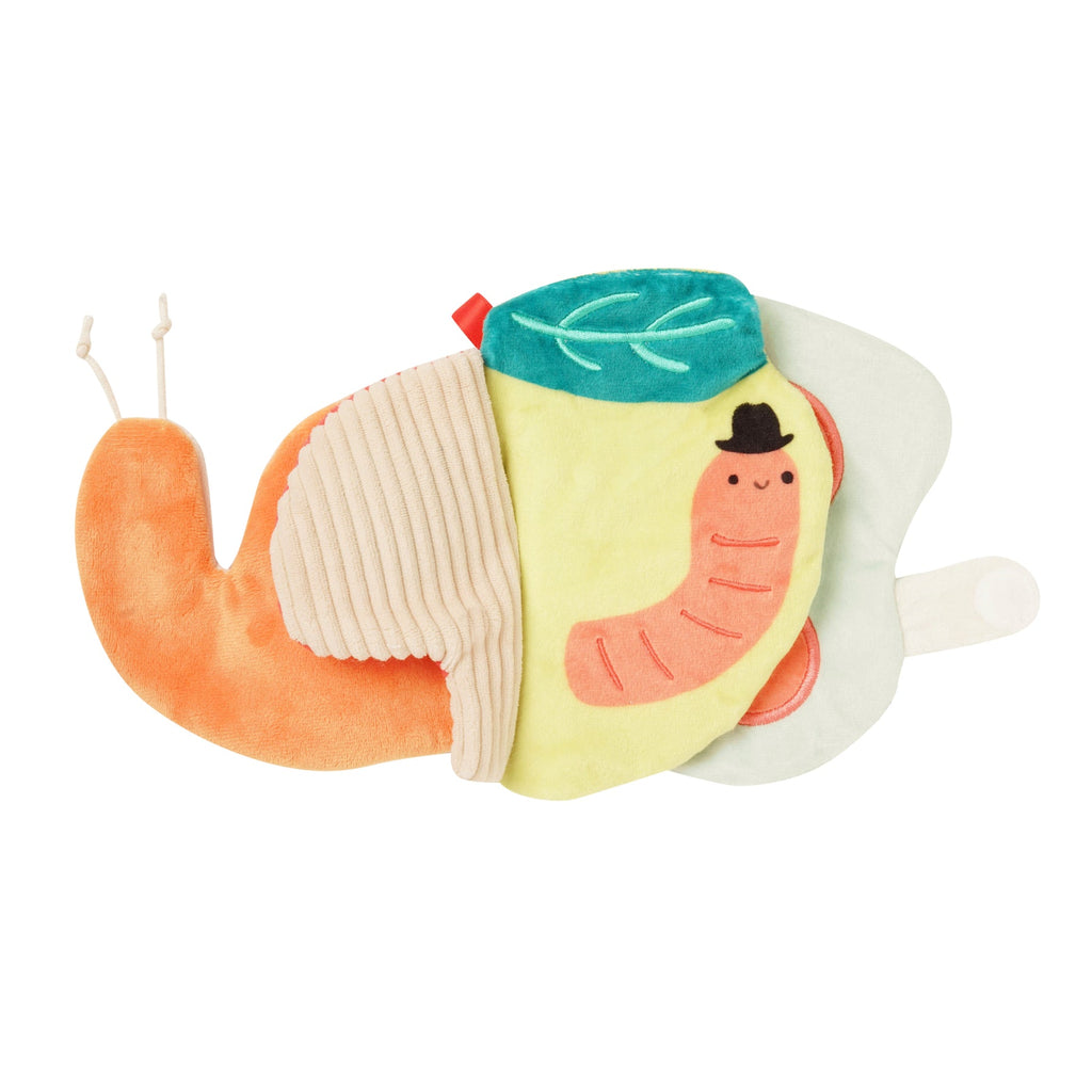 Silly Snail Sensory  Soft Book by Manhattan Toy