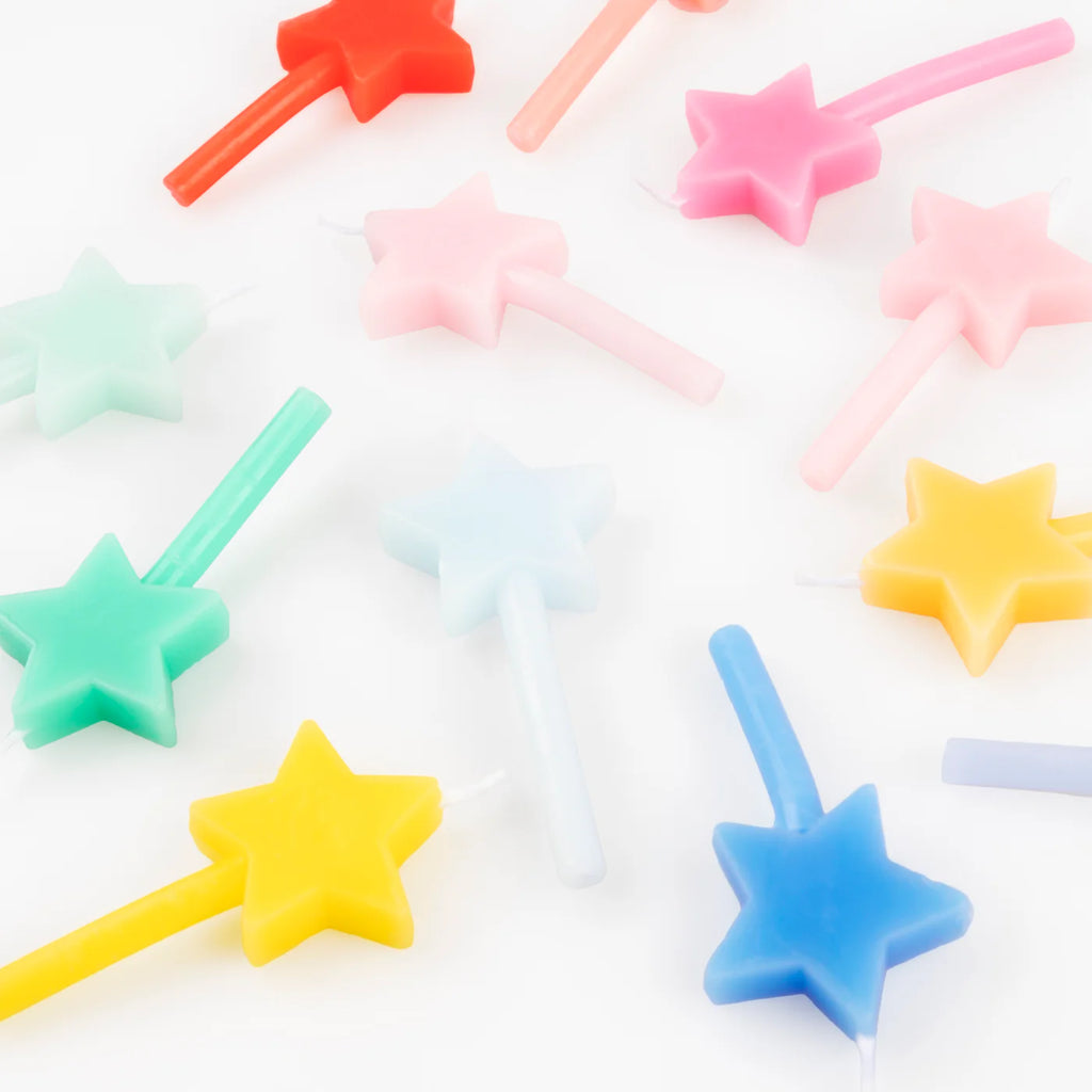 Rainbow Star Candles by Meri Meri