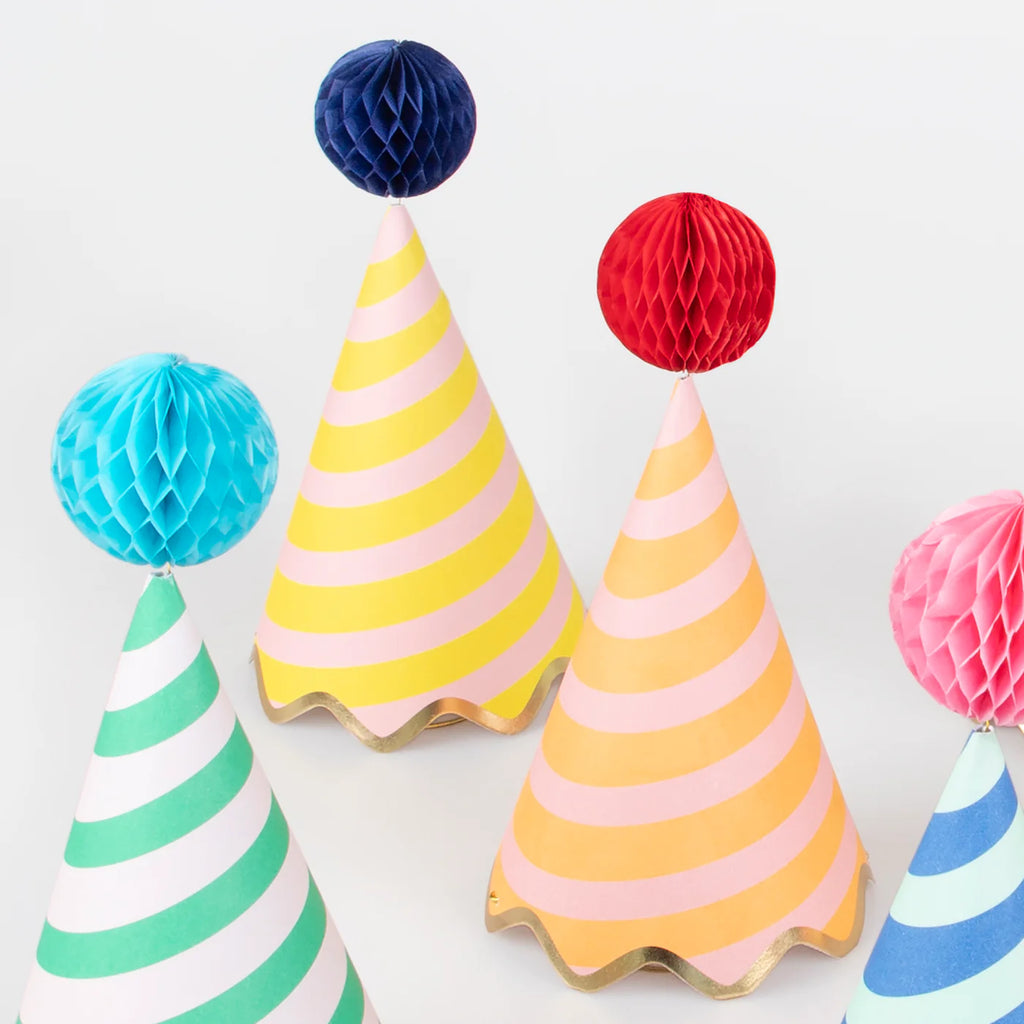 Stripe Party Hats by Meri Meri