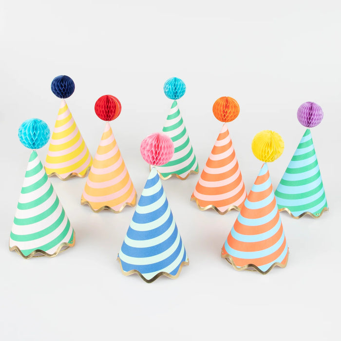 Stripe Party Hats by Meri Meri