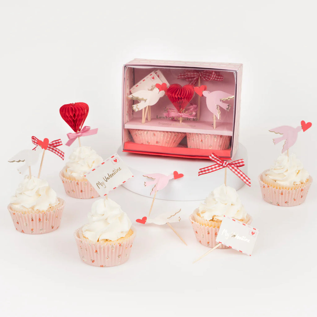 Lovebird Cupcake Kit by Meri Meri