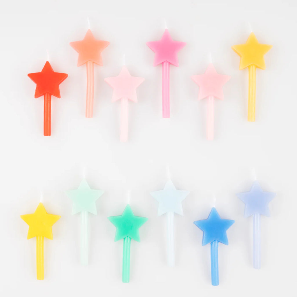 Rainbow Star Candles by Meri Meri