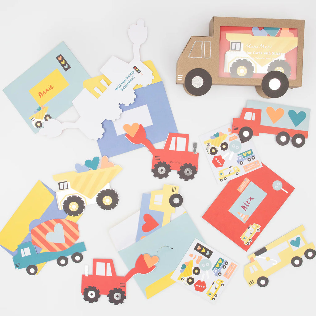 Truck Valentine's Card Set by Meri Meri