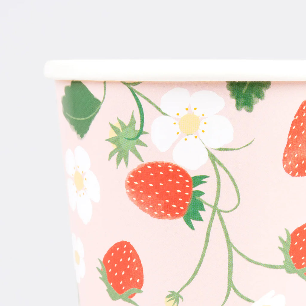 Strawberry Pattern Cups by Meri Meri