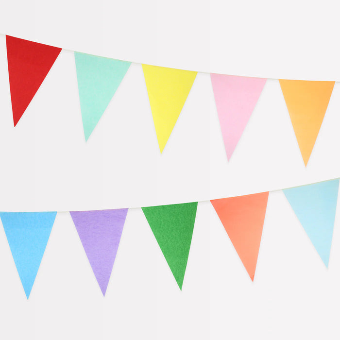 Bright Tissue Flag Garlands by Meri Meri