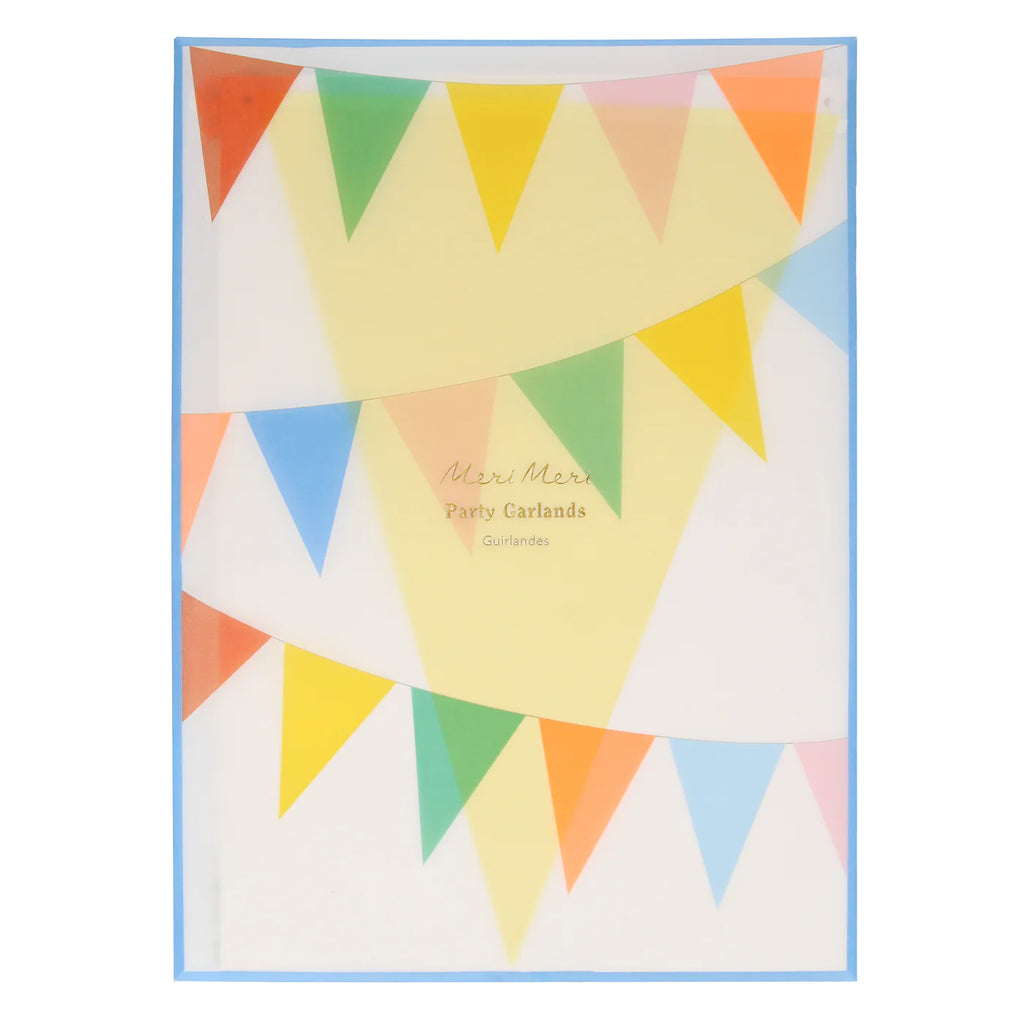 Bright Tissue Flag Garlands by Meri Meri