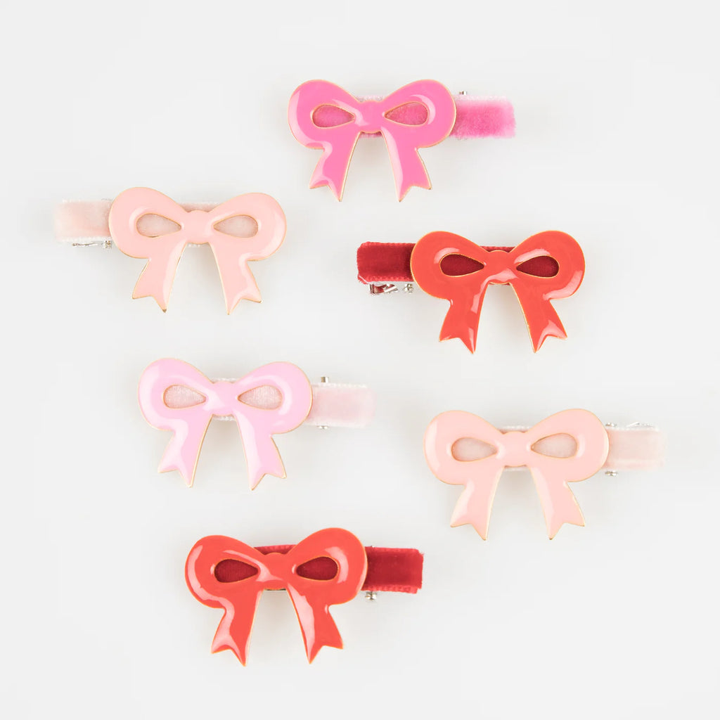 Valentine's Bow Hair Clips by Meri Meri