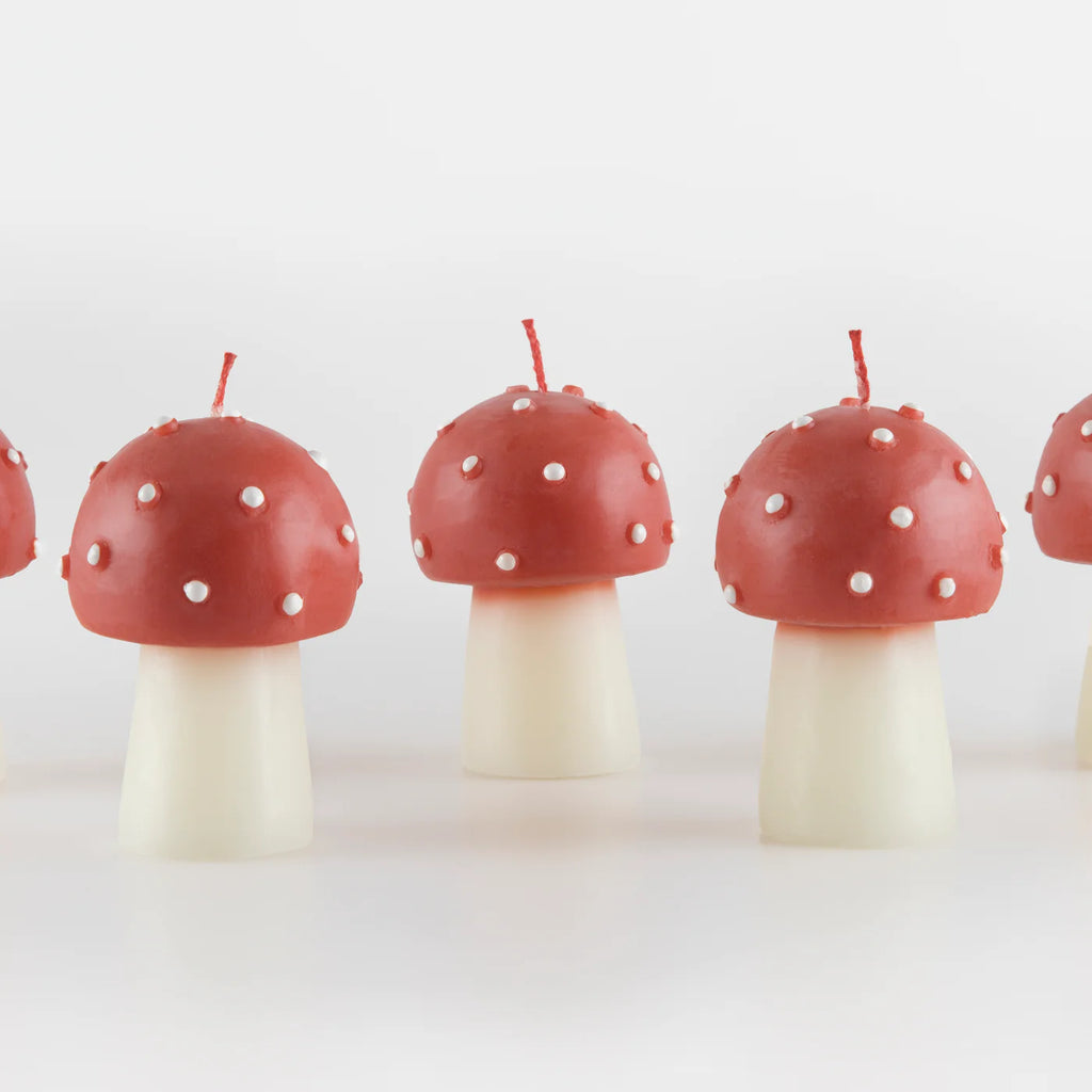 Mini Mushroom Candles by Meri Meri