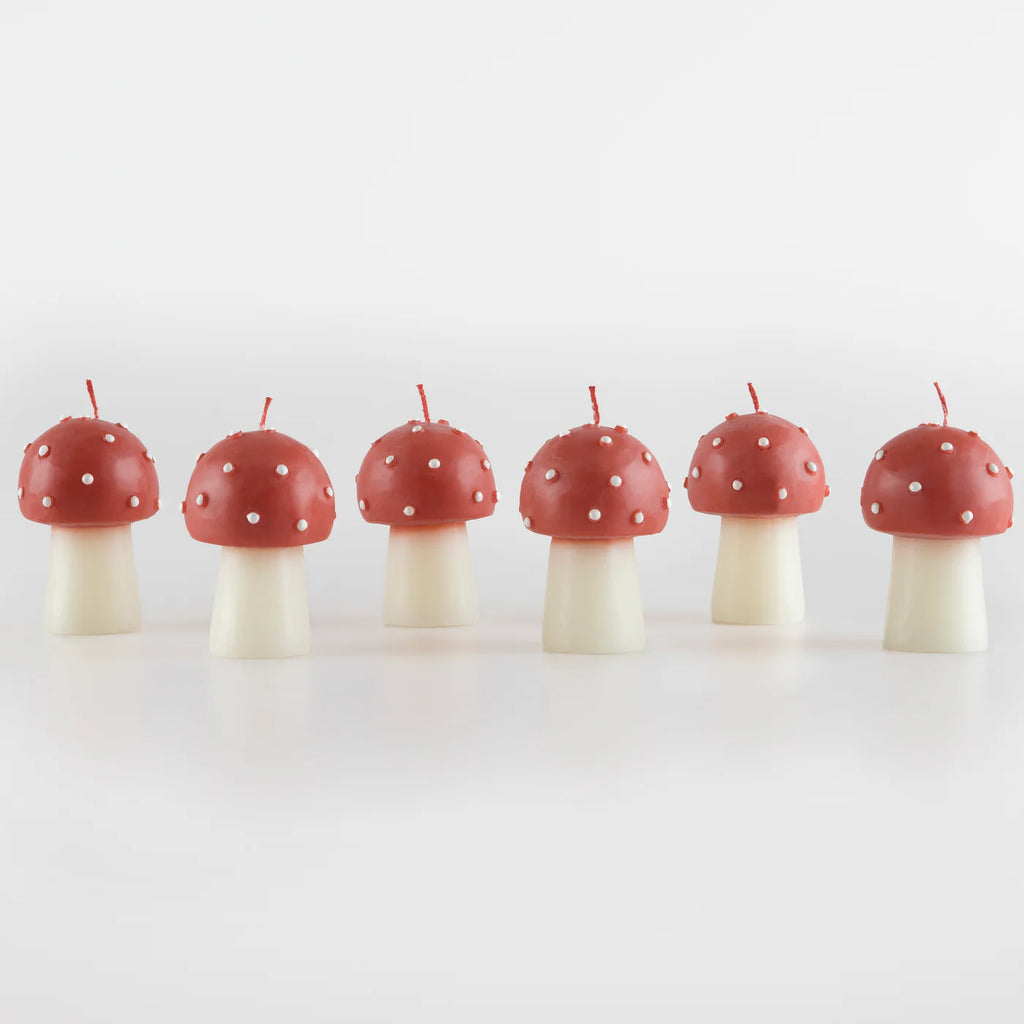 Mini Mushroom Candles by Meri Meri