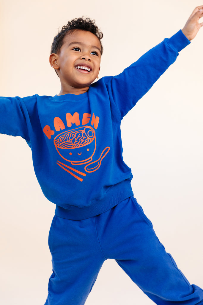 Indigo Blue Kids Sweatpants by Mochi Kids