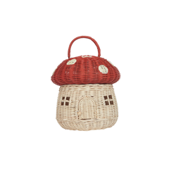 Rattan Mushroom Basket by Olli Ella – Mochi Kids