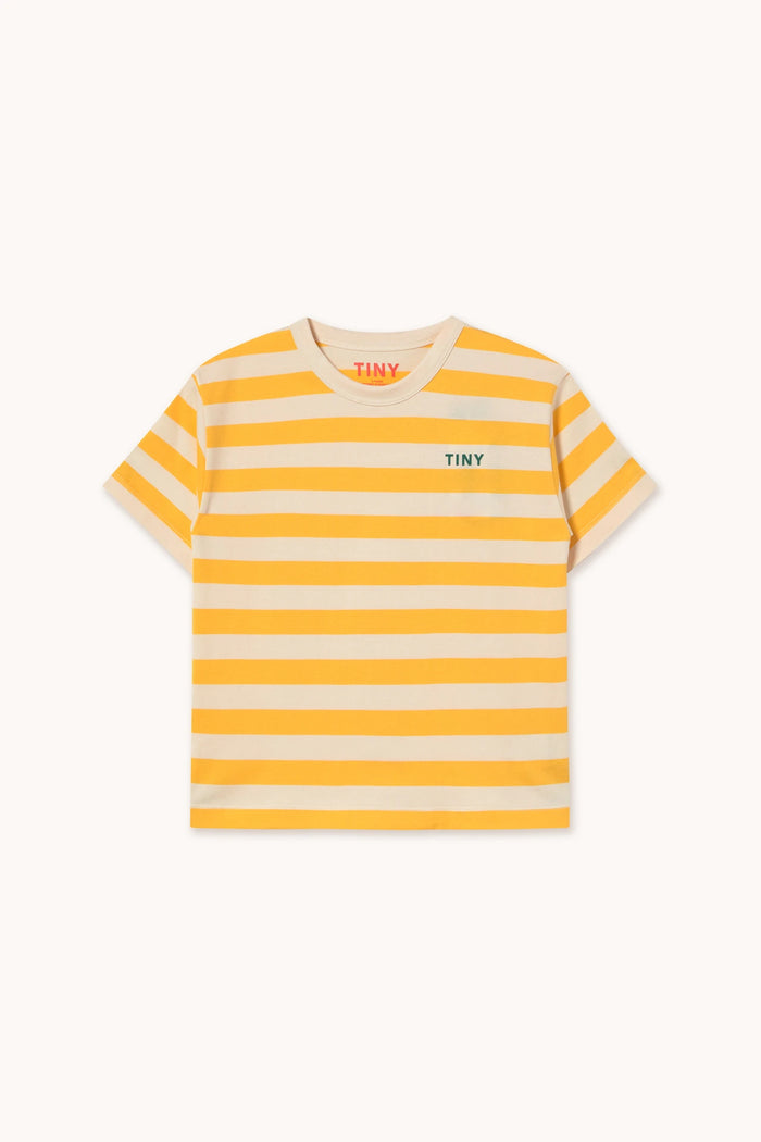 Stripes Tee Yellow/Light Cream by Tinycottons