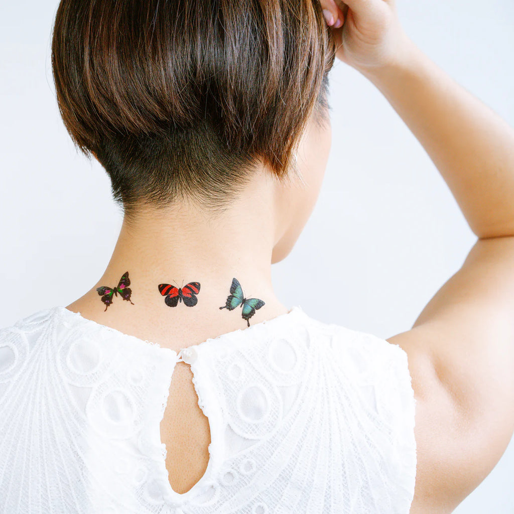 Butterfly Trio Temporary Tattoos by Tattly