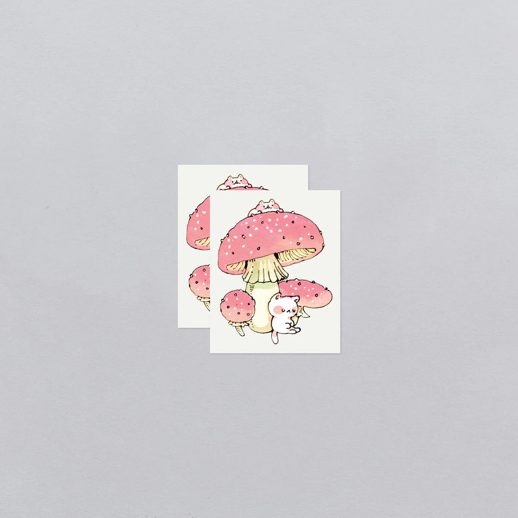 Shroom Kittens Temporary Tattoos by Tattly