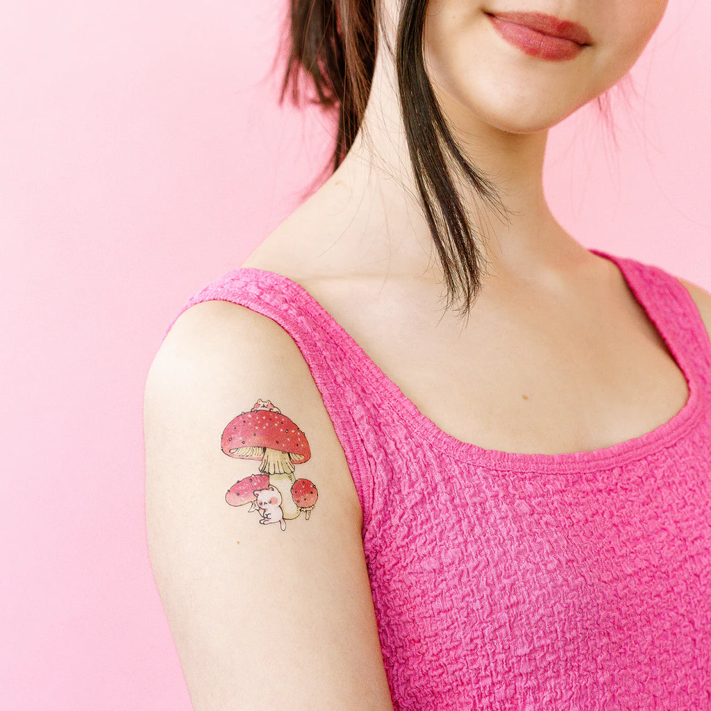 Shroom Kittens Temporary Tattoos by Tattly