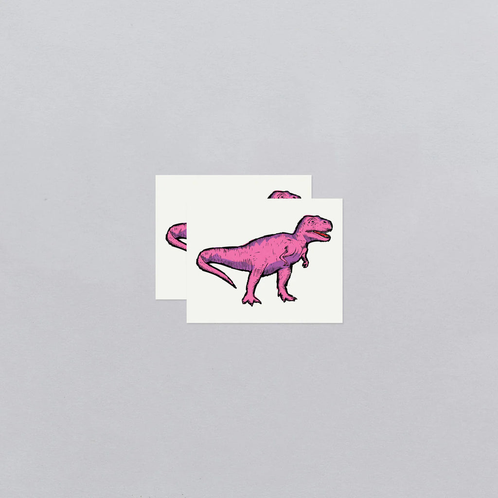 Pink T Rex Temporary Tattoos by Tattly