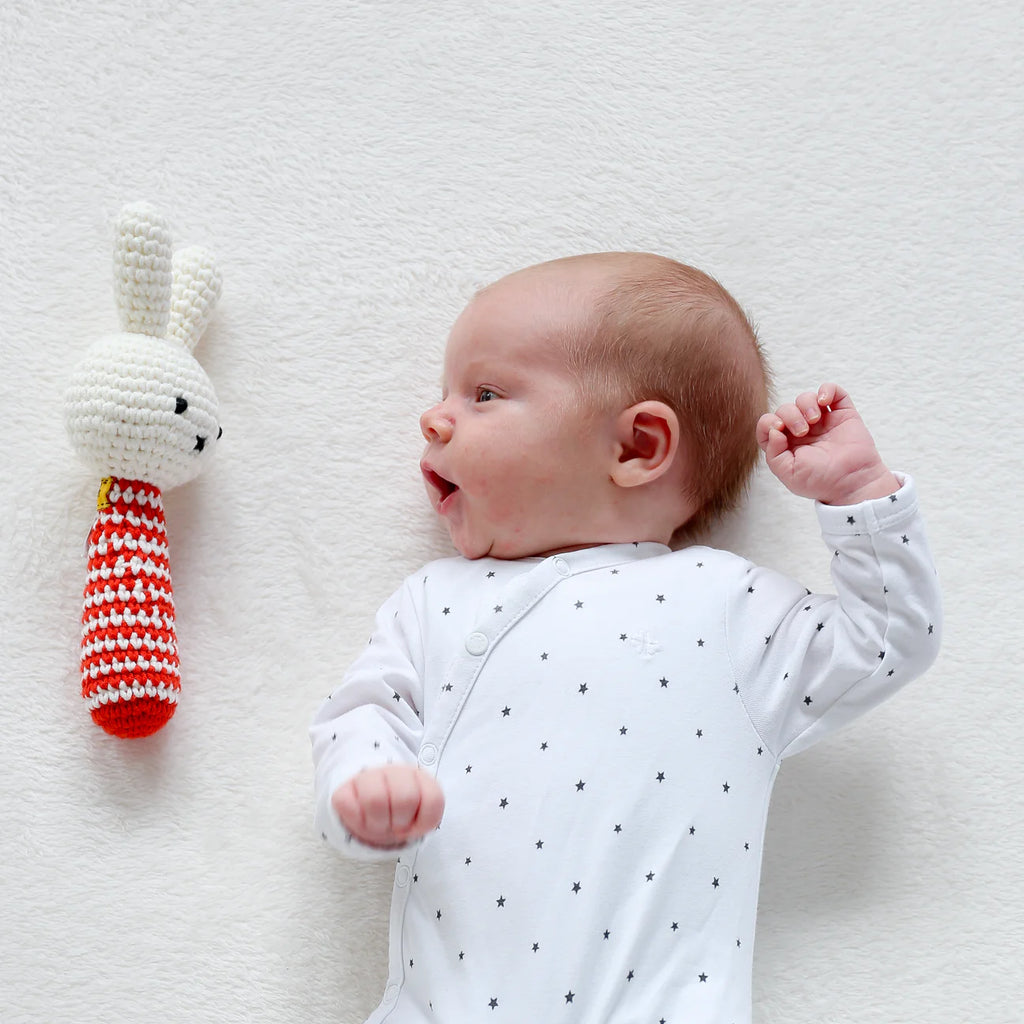 Miffy Baby Rattle in Red by Just Dutch