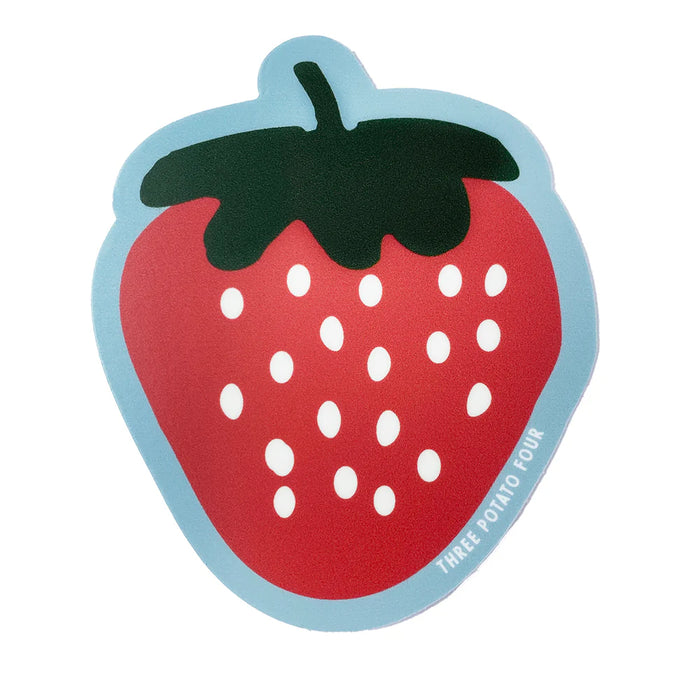 Strawberry Sticker by Three Potato Four