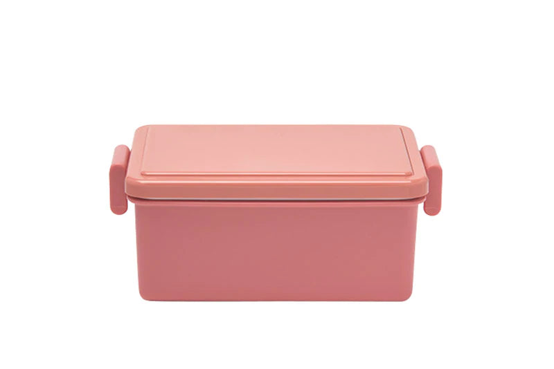 4-Grid Anti-Odor Pink Bento Box,Pink Large capacity square Reusable Bento  Lunch Box - Durable Plastic Meal Prep Containers Perfect for School, Work,  and Travel!