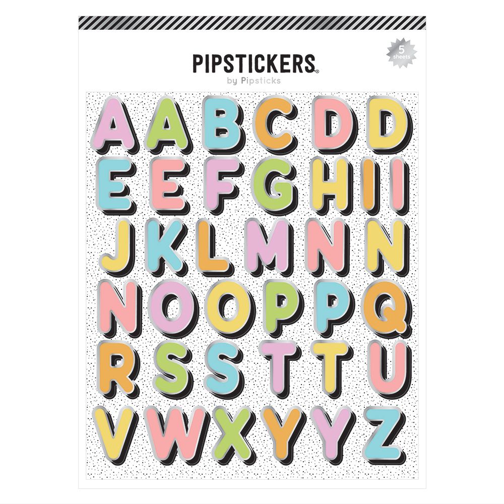 Sticko Alphabet Stickers 145/Pkg Futura - Extra Large -Bright