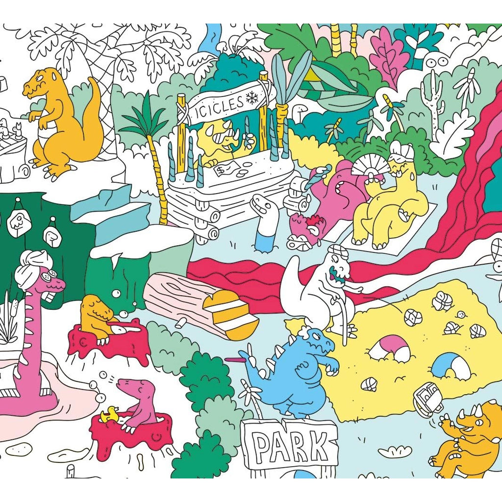 Dinos Giant Coloring Poster by Omy