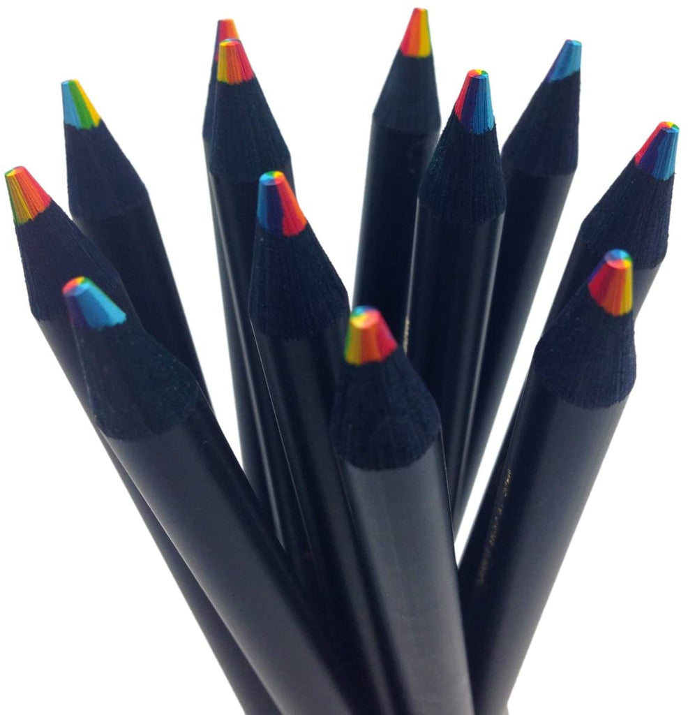 Rainbow Art Supplies Colored Pencils Vinyl Sticker