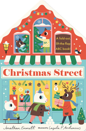 SALE Christmas Street Board Book by Jonathan Emmett and Ingela P. Arrhenius