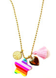 Love & Peace Charms Necklace by Gunner and Lux
